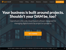 Tablet Screenshot of openasset.com